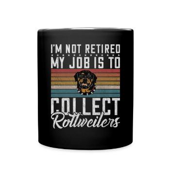 Rottweiler Gifts - Tasse einfarbig - Schwarz - Vorne