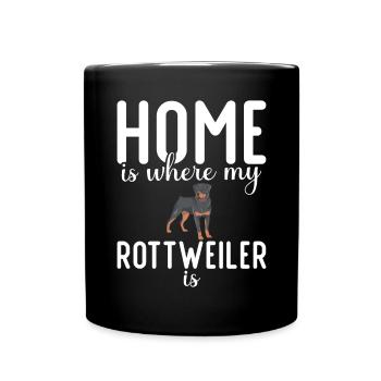 Rottweiler Gifts - Full Colour Mug - black - Front