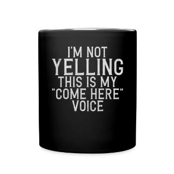 Rottweiler Gifts - Tasse einfarbig - Schwarz - Vorne