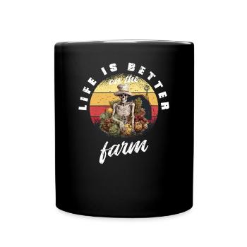 Jardinier Plante de jardin Dictons de l’agriculteur Vintage - Mug uni - noir - Devant