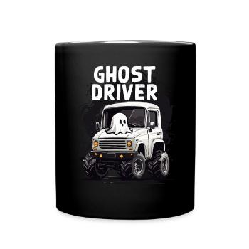 Ghost driver Geisterfahrer Halloween Humour - Mug uni - noir - Devant
