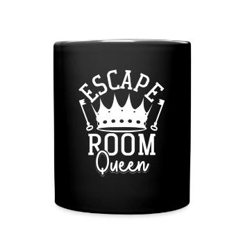 Escape Room Queen Mystery Challenge Women - Full Colour Mug - black - Front