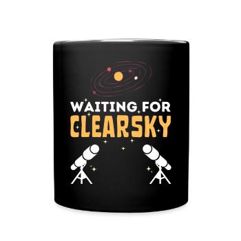 En attendant la photographie d’astronomie Clearsky - Mug uni - noir - Devant