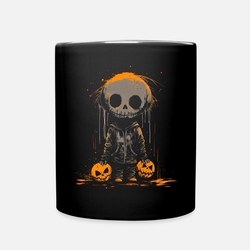 Let's Get Smashed Pumpkin - Full Colour Mug - black