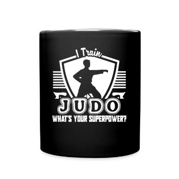 Judo I Train Judo What's Your Superpower - Full Colour Mug - black - Front