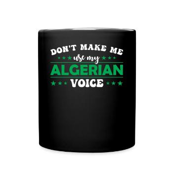 Zwinge Mich Nicht, Meine Jamaikanische Stimme Zu - Tasse einfarbig - Schwarz - Vorne
