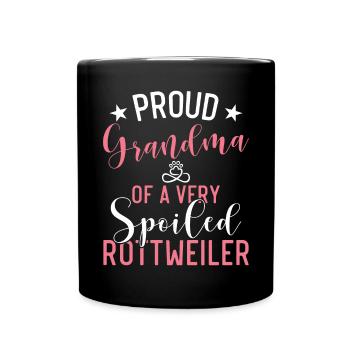 Rottweiler Gifts - Tasse einfarbig - Schwarz - Vorne