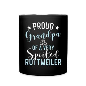 Rottweiler Gifts - Tasse einfarbig - Schwarz - Vorne