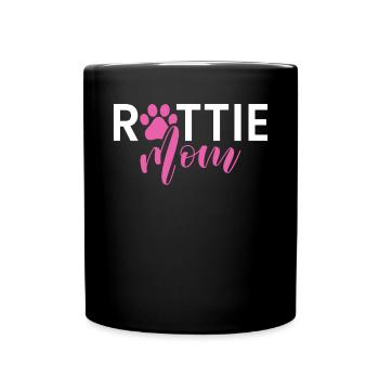Rottweiler Gifts - Tasse einfarbig - Schwarz - Vorne