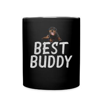 Rottweiler Gifts - Tasse einfarbig - Schwarz - Vorne