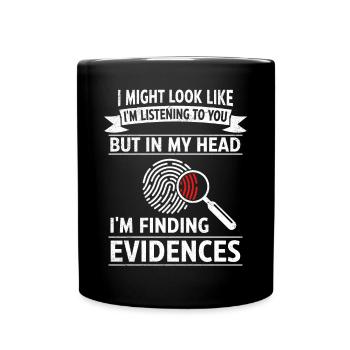 Drôle de scientifique médico-légal - Mug uni - noir - Devant