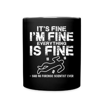 Drôle de science - Mug uni - noir - Devant