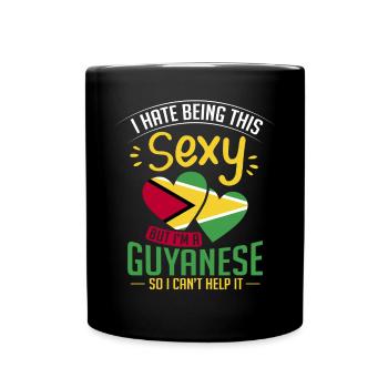 Guyana Flag Guyanese Guyana - Full Colour Mug - black - Front