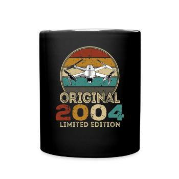 Drone Pilot Whoop Copter FPV UAS Pilot Drone 2004 - Full Colour Mug - black - Front
