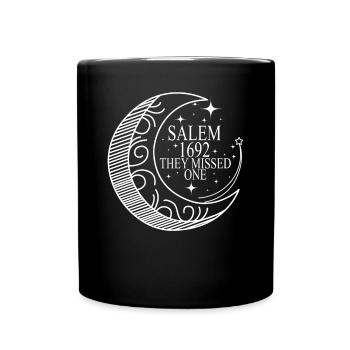Salem 1692 Sie verpassten eine Hexe okkult eine ve - Tasse einfarbig - Schwarz - Vorne
