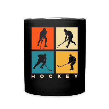 Hockey - Mug uni - noir - Devant