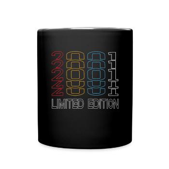 Limited Edition 2001 Geburtstag 2001 Vintage Retro - Tasse einfarbig - Schwarz - Vorne