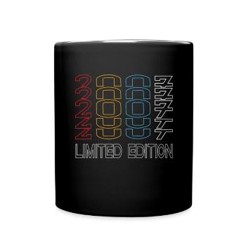 Limited Edition 2007 Birthday 2007 Vintage Retro - Full Colour Mug - black - Front