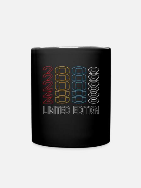 Limited Edition 2008 Geburtstag 2008 Vintage Retro - Tasse einfarbig - Schwarz
