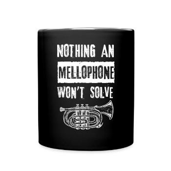 Mellophonist, Musical Instrument Orchestra, - Full Colour Mug - black - Front