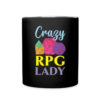 Role Playing Game Video Game Player Gamer Gaming - Full Colour Mug - black - Front