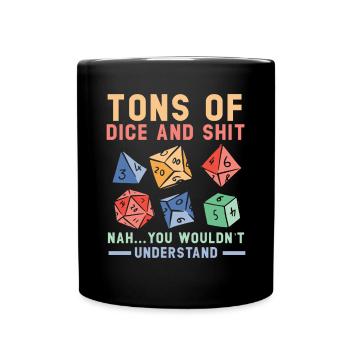 Role Playing Game Video Game Player Gamer Gaming - Full Colour Mug - black - Front