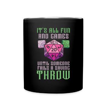 Role Playing Game Video Game Player Gamer Gaming - Full Colour Mug - black - Front