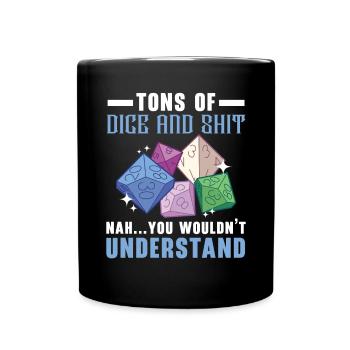 Role Playing Game Video Game Player Gamer Gaming - Full Colour Mug - black - Front