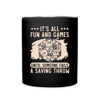 Role Playing Game Video Game Player Gamer Gaming - Full Colour Mug - black - Front