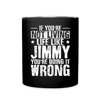 Jimmy Dire Humour Jim Jimmy - Mug uni - noir - Devant