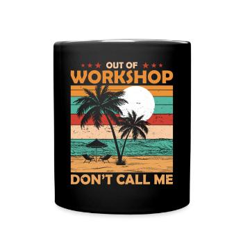 Engineer retirement from the workshop pension - Full Colour Mug - black - Front