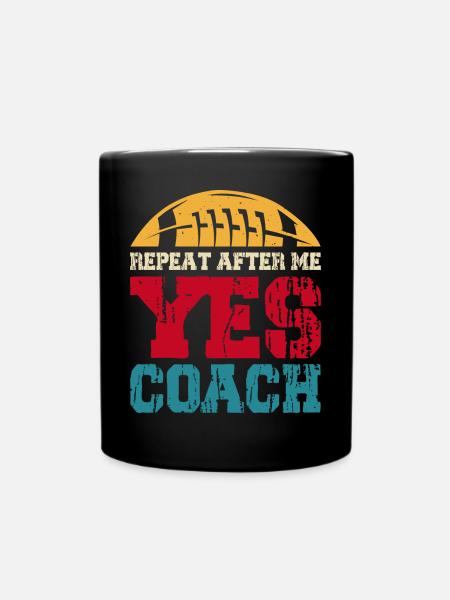 Football - Tasse einfarbig - Schwarz