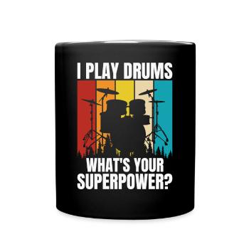 Batterie Batteur Batteur - Mug uni - noir - Devant