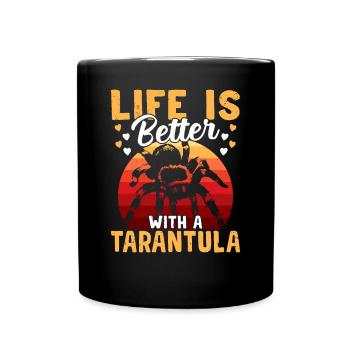 La vie est meilleure avec le - Mug uni - noir - Devant