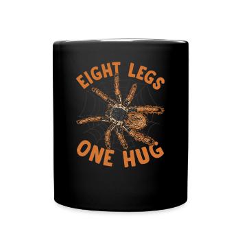 Huit pattes, un câlin, tarentule, propriétaire, - Mug uni - noir - Devant