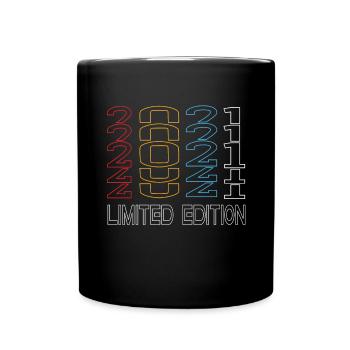Limited Edition 2021 Geburtstag 2021 Vintage Retro - Tasse einfarbig - Schwarz - Vorne