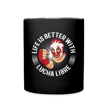 Lutte mexicaine lucha libre mask - Mug uni - noir - Devant
