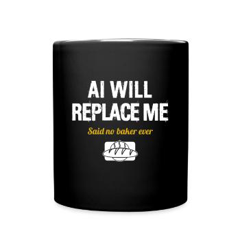 Baking, Bakery, Confectionery, Dessert, Cake, Cupcake - Full Colour Mug - black - Front