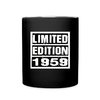 Limited Edition 1959 Geburtstag 1959 Vintage Retro - Tasse einfarbig - Schwarz - Vorne