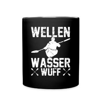 Kajak Paddeln Kajakfahrer Paddler Kajakfahrer - Tasse einfarbig - Schwarz - Vorne