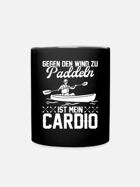 Paddeln Kajak fahren Paddler Zubehör Kajakfahrer - Tasse einfarbig - Schwarz