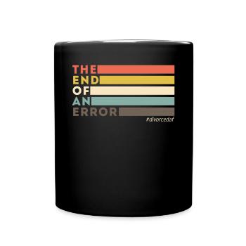 Happy Divorce Party Retro The End - Full Colour Mug - black - Front