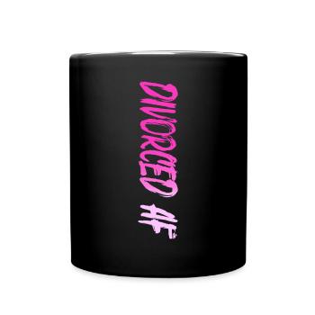 Happy Divorce Party Divorced Af - Full Colour Mug - black - Front