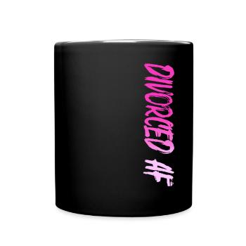 Happy Divorce Party Divorced Af - Full Colour Mug - black - Front