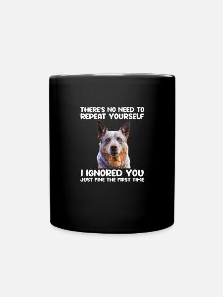 Australian Cattle Dog - Tasse einfarbig - Schwarz