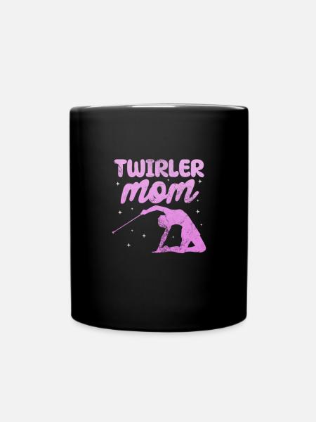 Baton Twirling - Tasse einfarbig - Schwarz