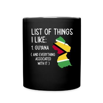 Guyana Flag Guyanese Guyana - Full Colour Mug - black - Front