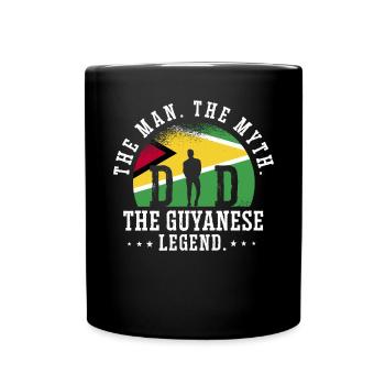 Guyana Flag Guyanese Guyana - Full Colour Mug - black - Front
