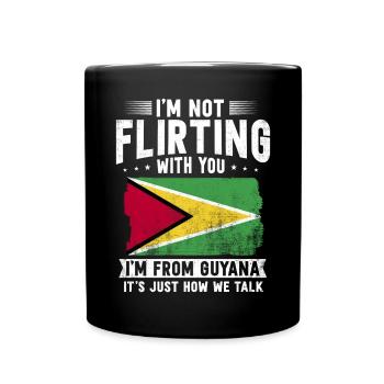 Guyana Flag Guyanese Guyana - Full Colour Mug - black - Front