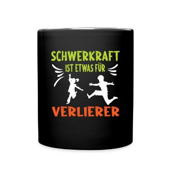 Trampolin springen Outdoor Indoor - Tasse einfarbig - Schwarz - Vorne